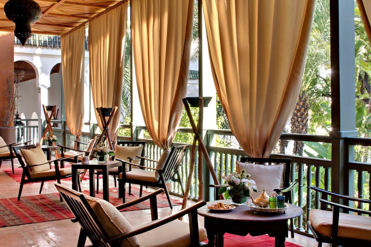 Les Jardins De La Medina Hotell Marrakesh Eksteriør bilde The hotel's restaurant